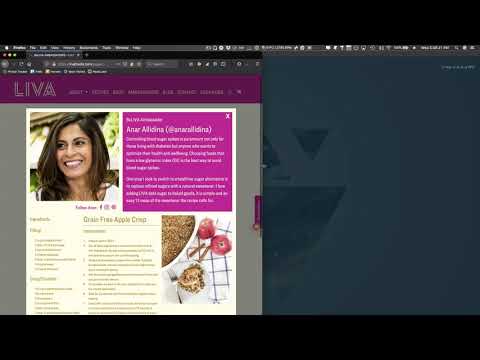Responsive CSS grid example: LIVA Foods Ambassadors page popover