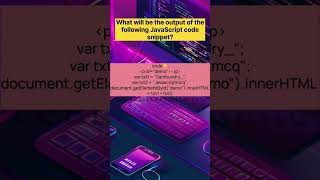 javascript MCQ question ❓#youtubeshort #html #css #trendingshorts #ytshorts