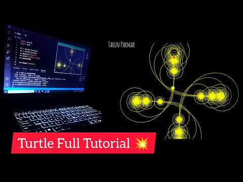 Python Turtle Full Tutorial | Best Turtle Tutorial | Turtle Code 1 Minutes Full Video