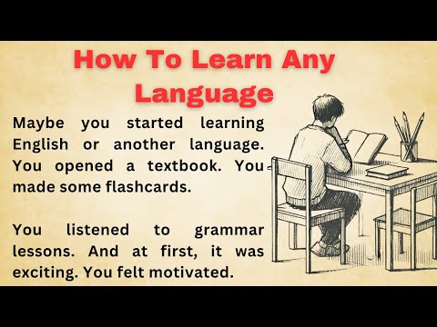How To Learn Any Language || Graded Reader || Improve Your English || Listen And Practice || English