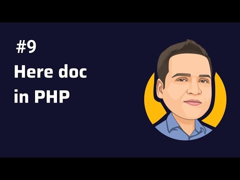 here doc - use of here doc in php.
