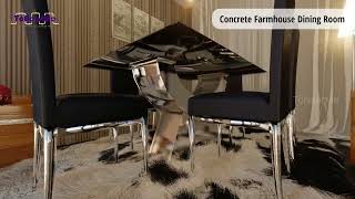 Concreate Farmhouse Dining Room Interior Design |  ToNearMe