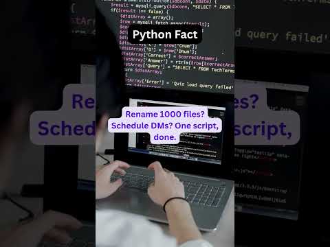 😩 Tired of boring tasks? Python automates EVERYTHING ⚙️ #aiforstudents #aifacts  #nextgenai #aishort