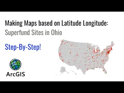Making Maps based on Latitude Longitude: Superfund Sites in Ohio