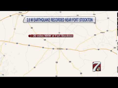 FT STOCKTON EARTTHQUAKE