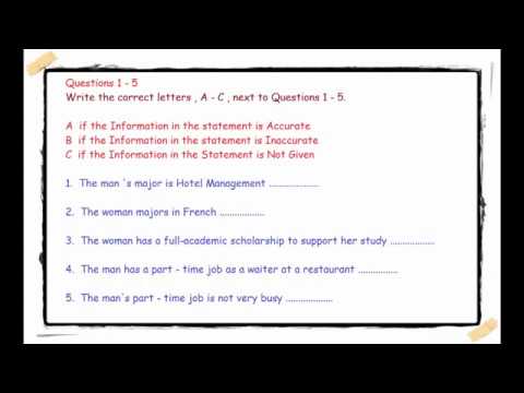 IELTS listening practice test