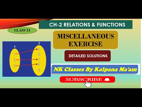 CLASS11#MATHEMATICS#RELATIONS&FUNCTIONS#MISCELLANEOUSEXERCISE#IMPORTANT#2024-25