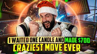 I WAITED ONE CANDLE AND MADE $700 — CRAZIEST MOVE EVER | BINARY OPTIONS TUTORIAL