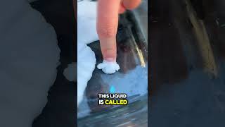 Hot Ice Experiment! Instantly Freezing Liquid Reaction 🔥❄️ #Science #shorts