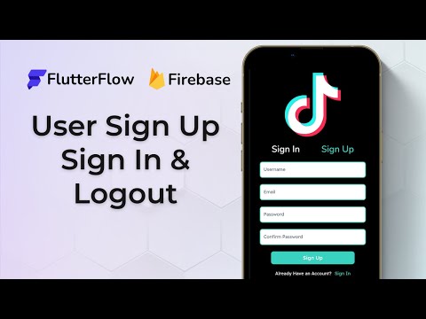 How to setup User Login & Sign Up | FlutterFlow + Firebase