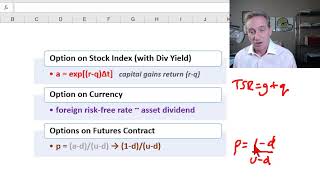 Binomial option pricing model for equity index, currencies, and futures options (FRM T4-9)