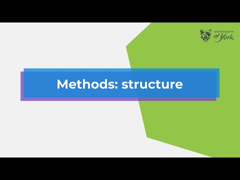 Methods: structure