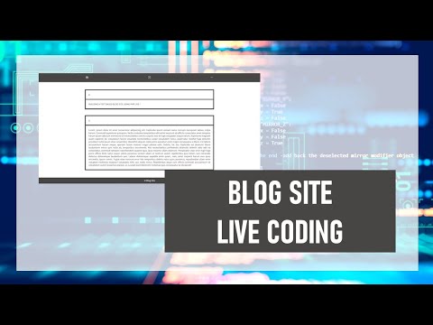BUILDING A BLOG SITE. Simple PHP blog site.