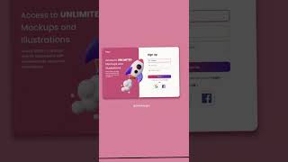 How to create Login/SignUp Page  | Daily UI Design Figma Tutorial for Beginners.