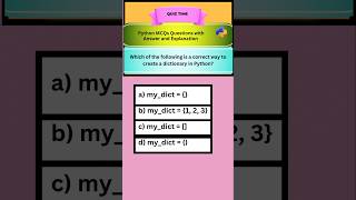 Python MCQs Question with Answers and Explanation#interview #education #education #exam #python