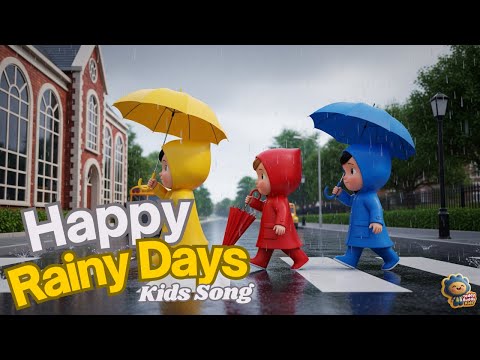 Happy Rainy Day ☔️ How Do We Enjoy? | Happy Kids Song | Weather Song | Toddler Song | 3D Animation