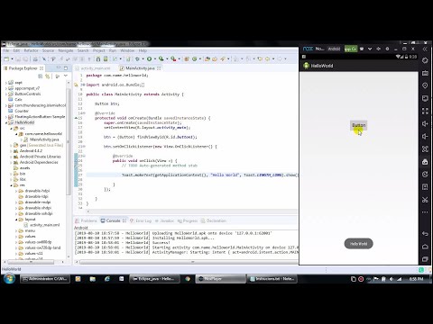 How to create an Android App in Eclipse