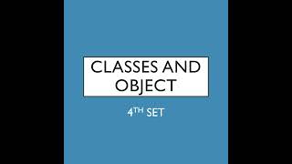Java Classes and Objects set 4