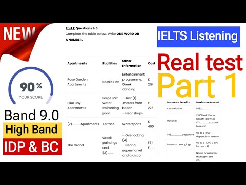IELTS Listening Part 1 with answers | achieve ielts