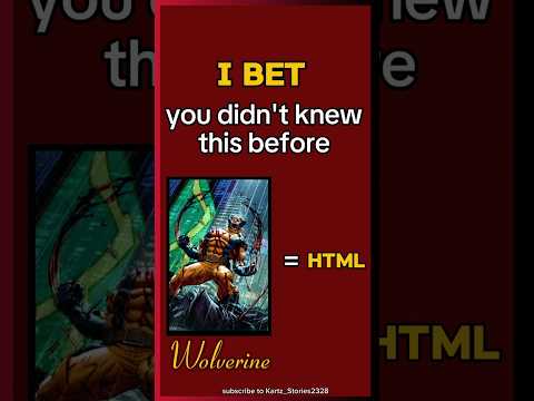 Wolverine = Html ❓ webdvl02 💀 | #shorts #short #viralshorts #javascript @marvel