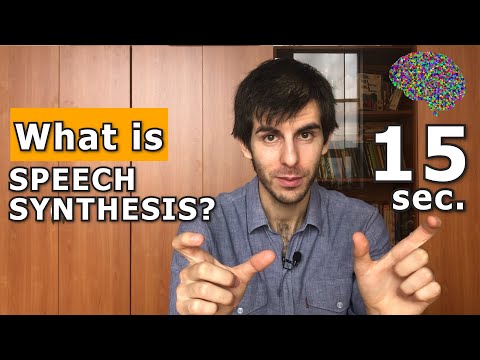 Definition of SPEECH SYNTHESIS + Code Example