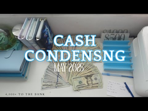 Cash Condensing/ Bill Swap 2025 | Chaotic chatty video | Cash Stuffing for beginners