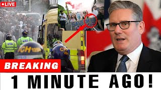 1 MIN AGO: 37 Hotels Burn as 100,000 Protesters FLOOD Belfast Streets | News UK