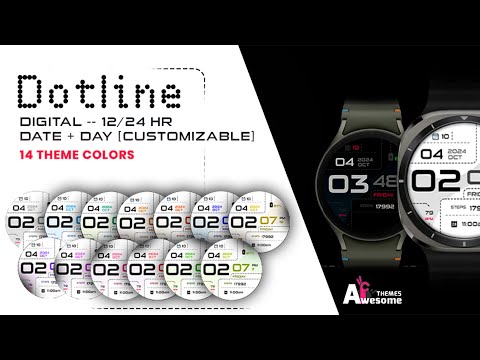 Dotline - Digital Wear OS Watch Face