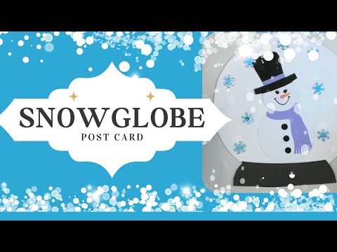 DIY Snowglobe Card Tutorial - Create Magical Greetings! #shorts #snowglobe #easy #kids #cards