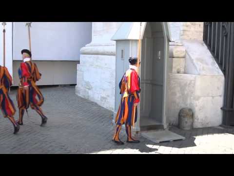Changing of the Swiss Guards at The Vatican