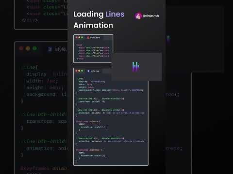 Loading Line Animation Using HTML & CSS | #shorts