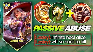 THIS BUILD MAKES ALICE UNSTOPPABLE 😱 | SECRET PASSIVE ABUSE | MLBB 2025