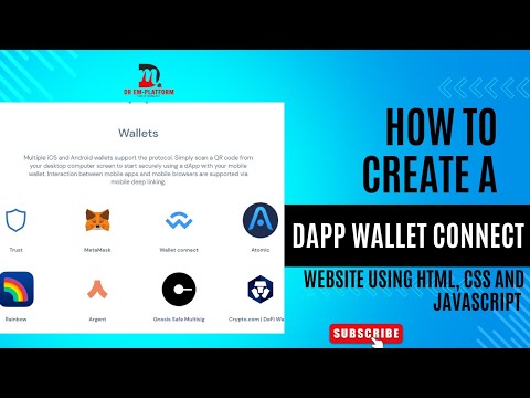 Create Dapp Wallet Connect website With Blockchain and DeFi integration. #Web3