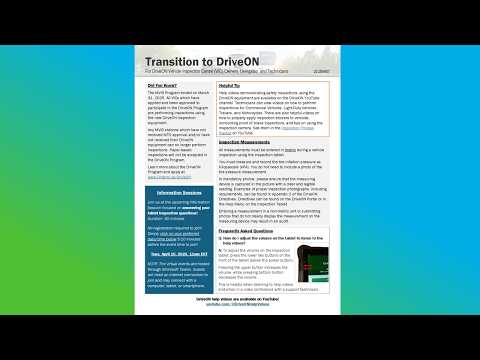 Transition to DriveON Bulletin 22 - Released April 7, 2025.