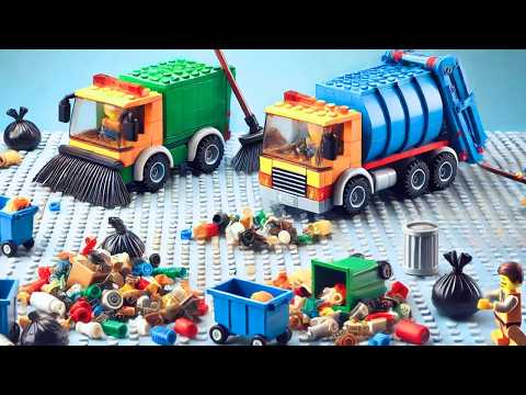 2 Ways To Build AMAZING LEGO Brick Garbage Truck To Clean The Beach | Lego Auto Tech Hack