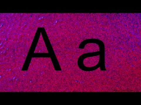 Letter A Funky Flashcards