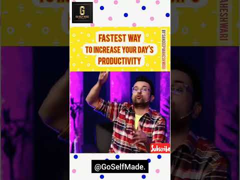 Productivity Tips by #sandeepmaheshwari #shorts #motivation