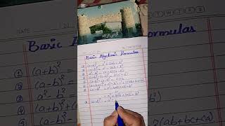 Basic Algebraic Formulas #mathsolutions #mathseasytrick #education maths