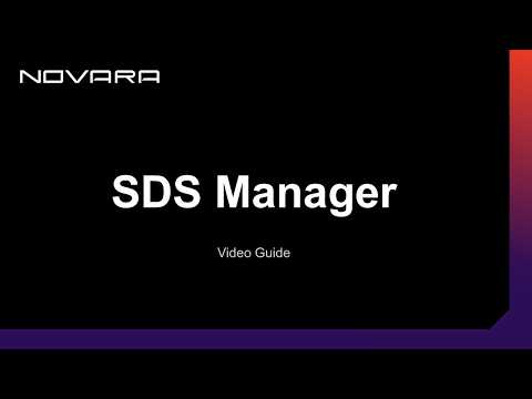 SDS Manager