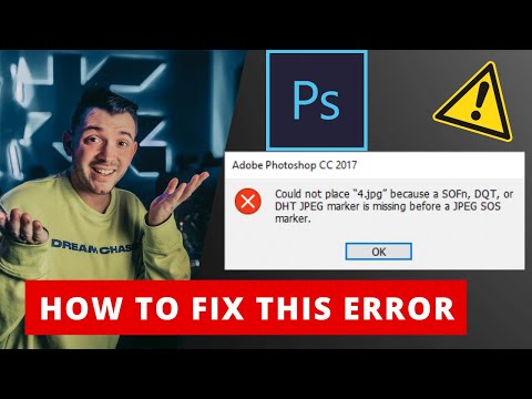could not place "jpg" because a SOFn, DQT or DHT JPEG marker is missing before a JPEG SOS Marker