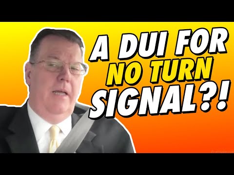 No Turn Signal = A DUI?!