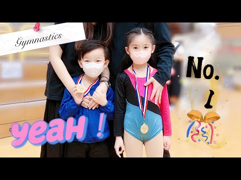 The First Gymnastics Competition for Nic & Greta! Amazing vlog :)
