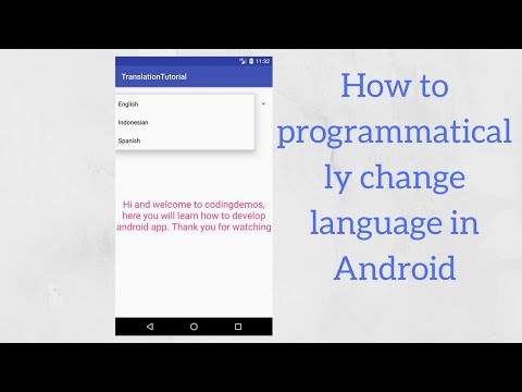 Android change app language programmatically (Demo)