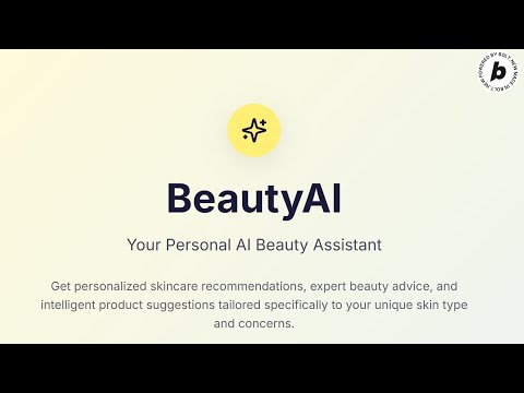 Beauty AI | Bolt.new hackathon 2025 submission #bolt #skincare