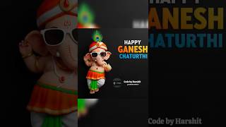 Ganesha animation using HTML CSS 🙏✨ A Dynamic ganesh animation 💕💕 #ganesh #ganeshchaturthi #ytshorts