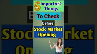 Pre Market Analysis Strategy For Beginners #Youtubeshorts #PremarketStrategy