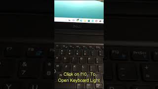 How to turn on Dell laptop keyboard lights? #ytshorts #dell #laptop