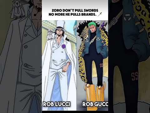 Rob Lucci vs Rob Gucci #onepiece #anime #onepiecememe #zoro