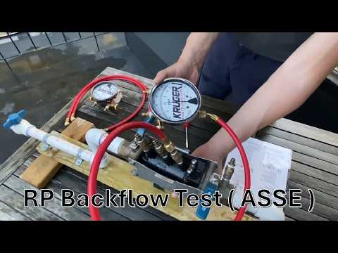 Testing the RP / RPZ - ASSE 5000 1-hose Procedures - Backflow Preventer Field Test Series
