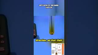diffusion of bromine vapour #chemistry #periodictable #experiment #gas #laws